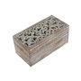 Boîte à bijoux Home ESPRIT Blanc Naturel Bois de manguier (2 Pièces)