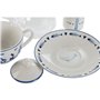 Théière Home ESPRIT Bleu Blanc Verre Porcelaine