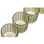 Set de Verres Home ESPRIT Vert Verre Avec relief 275 ml (6 Unités)