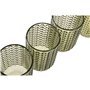 Set de Verres Home ESPRIT Vert Verre Avec relief 420 ml (6 Unités)