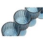 Set de Verres Home ESPRIT Bleu Verre 260 ml (6 Unités)