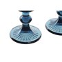 Set de Verres Home ESPRIT Bleu Verre 380 ml (6 Unités)