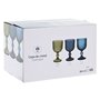 Set de Verres Home ESPRIT Bleu Verre 380 ml (6 Unités)