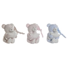 Jouet Peluche Home ESPRIT Bleu Beige Rose Polyester 20 x 10 x 15 cm (3 Unités)