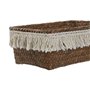 Set de basket Home ESPRIT Blanc Naturel Fibre naturelle Boho Usé (3 Pièces)