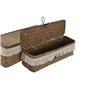 Set de basket Home ESPRIT Blanc Naturel Fibre naturelle Boho Usé (3 Pièces)