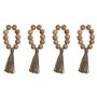 Rond de serviette Home ESPRIT Naturel Jute Acacia Macramé 7