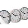 Horloge de table Home ESPRIT Bleu Rose Turquoise (3 Unités)