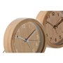 Horloge de table Home ESPRIT Naturel (2 Unités)