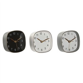 Horloge de table Home ESPRIT Blanc Noir Gris Doré Moderne (3 Unités)