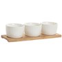 Ensemble à apértif Home ESPRIT Blanc Naturel Urbaine 28 x 9