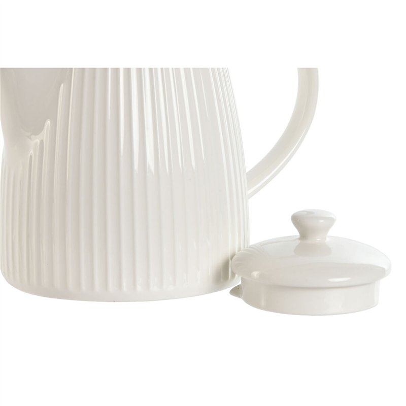 Image secondaire de Théière Home ESPRIT Blanc Porcelaine 1 L