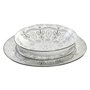 Assiettes Home ESPRIT Gris clair Porcelaine Scandi 18 Pièces