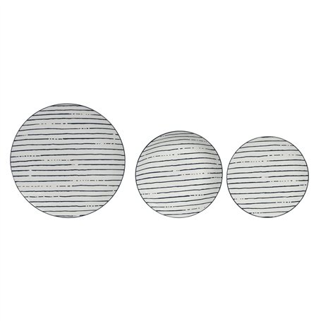 Assiettes Home ESPRIT Bleu Porcelaine Rayures méditerranéen 18 Pièces