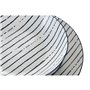 Assiettes Home ESPRIT Bleu Porcelaine Rayures méditerranéen 18 Pièces