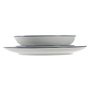 Assiettes Home ESPRIT Bleu Porcelaine Rayures méditerranéen 18 Pièces