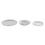 Assiettes Home ESPRIT Bleu Porcelaine Rayures méditerranéen 18 Pièces