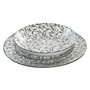 Assiettes Home ESPRIT Gris clair Porcelaine 18 Pièces
