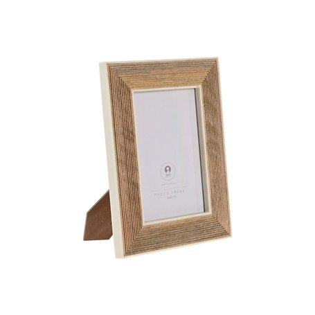 Cadre photo Home ESPRIT Blanc Naturel Résine Bois de manguier Urbaine