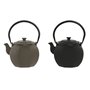 Théière Home ESPRIT Noir Beige Acier inoxydable Fer 780 ml (2 Unités)