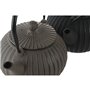 Théière Home ESPRIT Noir Beige Acier inoxydable Fer 1 L (2 Unités)