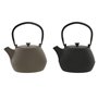 Théière Home ESPRIT Noir Beige Acier inoxydable Fer 1