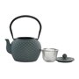 Théière Home ESPRIT Bleu Vert Acier inoxydable Fer 1 L (2 Unités)
