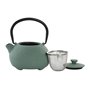 Théière Home ESPRIT Jaune Vert Acier inoxydable Fer 350 ml (2 Unités)