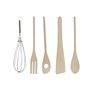 Pot pour ustensiles de cuisine Home ESPRIT Bambou Porcelaine 6 Pièces