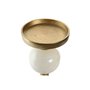 Pot à Bougie Home ESPRIT Blanc Doré Aluminium Moderne 15 x 15 x 43.5 cm