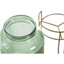 Distributeur d'eau Home ESPRIT Vert Doré Métal Verre 4 L 16 x 16 x 24,6 cm