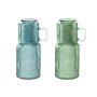 Bouteille d'eau Home ESPRIT Bleu Vert Verre 1 L (2 Unités)