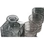 Ensemble de verres avec bouteille Home ESPRIT Gris Verre Urbaine 900 ml