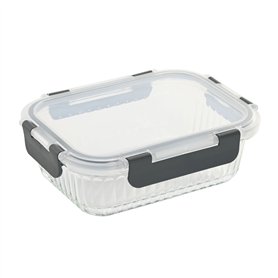 Boîte à lunch Home ESPRIT Transparent polypropylène Verre Borosilicaté 640 ml