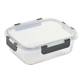 Boîte à lunch Home ESPRIT Transparent polypropylène Verre Borosilicaté 1 L