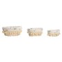 Set de basket Home ESPRIT Naturel osier (3 Pièces)