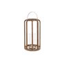 Bougeoir Home ESPRIT Marron Argenté Verre Bois de manguier 30 x 30 x 53 cm