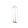 Bougeoir Home ESPRIT Argenté Verre Acier 21 x 21 x 62 cm