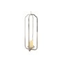 Bougeoir Home ESPRIT Argenté Verre Acier 21 x 21 x 62 cm