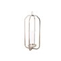 Bougeoir Home ESPRIT Argenté Verre Acier 21 x 21 x 49 cm