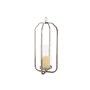 Bougeoir Home ESPRIT Argenté Verre Acier 21 x 21 x 49 cm