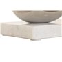 Bougeoir Home ESPRIT Blanc Argenté Verre Marbre 40 x 13 x 22 cm