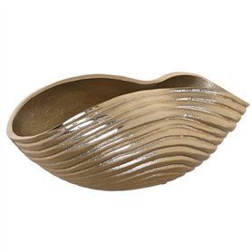 Centre de Table Home ESPRIT Doré Abstrait Moderne 30 x 16 x 14 cm
