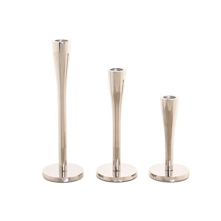 Pot à Bougie Home ESPRIT Argenté Aluminium Moderne 7