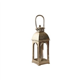 Lanterne Home ESPRIT Doré Aluminium Verre Vintage 17 x 17 x 59 cm