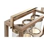 Bougeoir Home ESPRIT Marron Acier Bois de manguier 51 x 19 x 33 cm