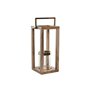 Bougeoir Home ESPRIT Marron Acier Bois de manguier 25 x 25 x 54 cm