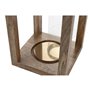 Bougeoir Home ESPRIT Marron Acier Bois de manguier 25 x 25 x 54 cm