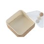 Boîte à bijoux Home ESPRIT Marron Clair Métal 16 x 16 x 11 cm (2 Pièces)