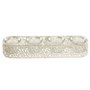 Bougeoir Home ESPRIT Crème Métal Verre 31 x 7 x 5 cm